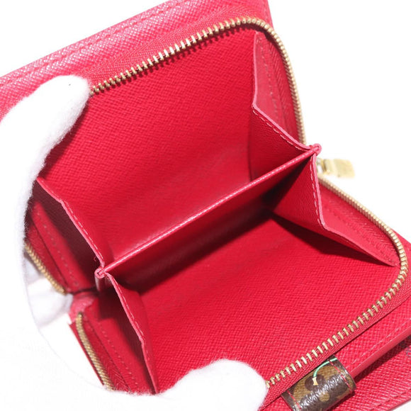 LOUIS VUITTON Monogram Cherry Compact Zip Bifold Wallet M95005 LV Auth 206975M