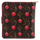 LOUIS VUITTON Monogram Cherry Compact Zip Bifold Wallet M95005 LV Auth 206975M-3