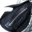 Balenciaga Neo Kago City XS Graffiti Bag Leather White 700940 Auth 206979SAM-32