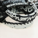 Balenciaga Neo Kago City XS Graffiti Bag Leather White 700940 Auth 206979SAM-7