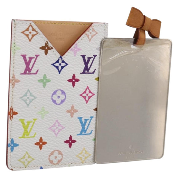 LOUIS VUITTON Monogram Multicolor Etui Miroir Hand White M92651 LV Auth 206980M