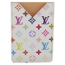 LOUIS VUITTON Monogram Multicolor Etui Miroir Hand White M92651 LV Auth 206980M-2