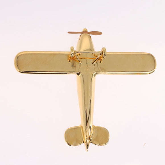 LOUIS VUITTON Airplane Paper Weight Gold GI1158 LV Auth 206982SM