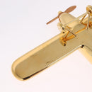 LOUIS VUITTON Airplane Paper Weight Gold GI1158 LV Auth 206982SM-13