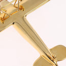 LOUIS VUITTON Airplane Paper Weight Gold GI1158 LV Auth 206982SM-14