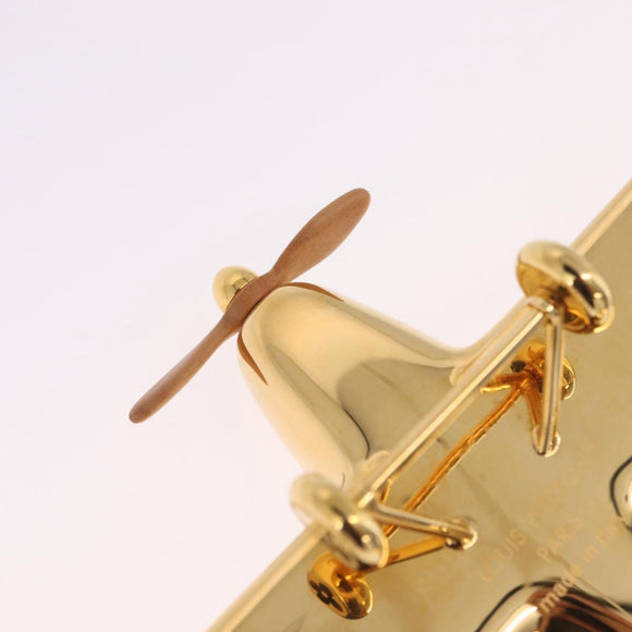 LOUIS VUITTON Airplane Paper Weight Gold GI1158 LV Auth 206982SM