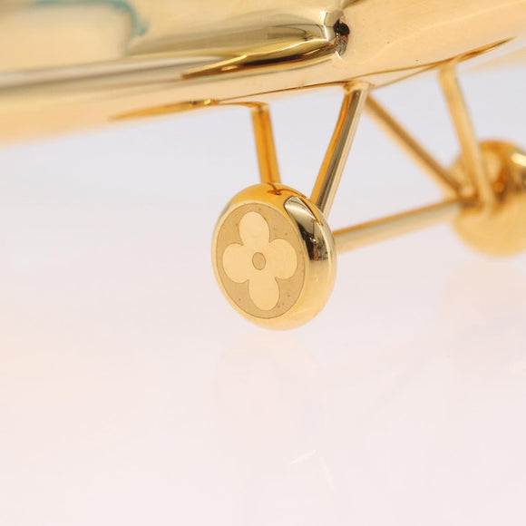 LOUIS VUITTON Airplane Paper Weight Gold GI1158 LV Auth 206982SM