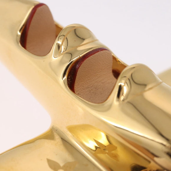 LOUIS VUITTON Airplane Paper Weight Gold GI1158 LV Auth 206982SM