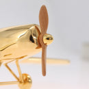 LOUIS VUITTON Airplane Paper Weight Gold GI1158 LV Auth 206982SM-26