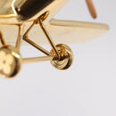 LOUIS VUITTON Airplane Paper Weight Gold GI1158 LV Auth 206982SM-30