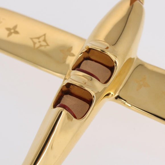LOUIS VUITTON Airplane Paper Weight Gold GI1158 LV Auth 206982SM