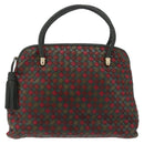 Bottega Veneta INTRECCIATO Hand Bag Leather Red Gold 113087 Auth 207000-2
