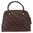 Bottega Veneta INTRECCIATO Hand Bag Leather Red Gold 113087 Auth 207000-3
