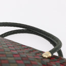 Bottega Veneta INTRECCIATO Hand Bag Leather Red Gold 113087 Auth 207000-8
