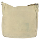 Balenciaga The Men's Bassas Shoulder Bag Leather Ivory Auth 207002-3