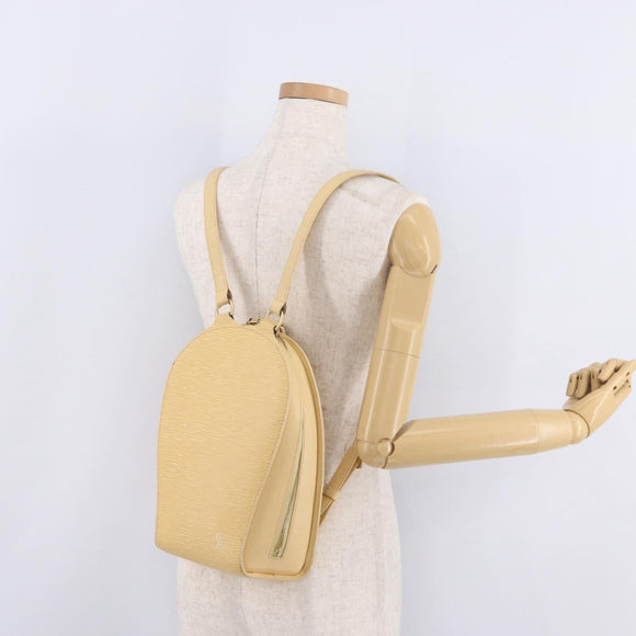 LOUIS VUITTON Epi Mabillon Backpack Vanilla M5223A LV Auth 207003