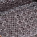 CHANEL COCO Mark Boston Bag Leather Beige Silver CC Auth 207005-10