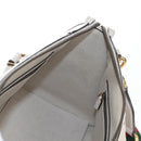 GUCCI Ophdia GG Sherry Line Hand Bag Leather 2way White Gold 715666 Auth 207006V-27