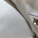 GUCCI Ophdia GG Sherry Line Hand Bag Leather 2way White Gold 715666 Auth 207006V-31