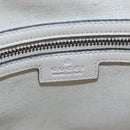 GUCCI Ophdia GG Sherry Line Hand Bag Leather 2way White Gold 715666 Auth 207006V-32