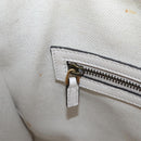 GUCCI Ophdia GG Sherry Line Hand Bag Leather 2way White Gold 715666 Auth 207006V-31