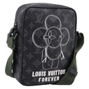 LOUIS VUITTON Monogram Eclipse Danube PM Shoulder Bag M43677 LV Auth 207007M-1