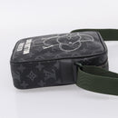 LOUIS VUITTON Monogram Eclipse Danube PM Shoulder Bag M43677 LV Auth 207007M-5