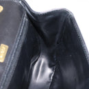 Bally Chain Shoulder Bag Leather Black Gold Auth 207009A-19