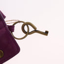 Bottega Veneta INTRECCIATO Boston Bag Leather Purple Gold 173398 Auth 207010V-10
