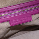 Bottega Veneta INTRECCIATO Boston Bag Leather Purple Gold 173398 Auth 207010V-21