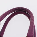Bottega Veneta INTRECCIATO Boston Bag Leather Purple Gold 173398 Auth 207010V-9