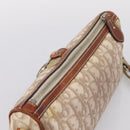 Christian Dior Trotter Canvas Romantic Chain Bag PVC Beige Silver Auth 207013-6