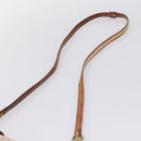 Christian Dior Trotter Canvas Romantic Chain Bag PVC Beige Silver Auth 207013-8