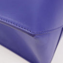 Balenciaga Hand Bag Leather 2way Purple Gold Silver Auth 207015V-17