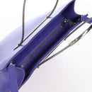 Balenciaga Hand Bag Leather 2way Purple Gold Silver Auth 207015V-20
