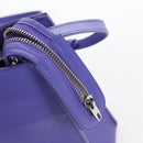Balenciaga Hand Bag Leather 2way Purple Gold Silver Auth 207015V-22