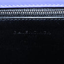 Balenciaga Hand Bag Leather 2way Purple Gold Silver Auth 207015V-26