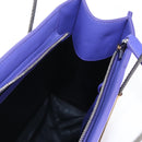 Balenciaga Hand Bag Leather 2way Purple Gold Silver Auth 207015V-27
