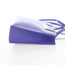 Balenciaga Hand Bag Leather 2way Purple Gold Silver Auth 207015V-6