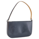 LOUIS VUITTON Monogram Mat Fowler Hand Bag Navy M55145 LV Auth 207018V-1