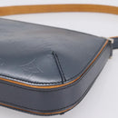 LOUIS VUITTON Monogram Mat Fowler Hand Bag Navy M55145 LV Auth 207018V-14