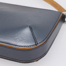 LOUIS VUITTON Monogram Mat Fowler Hand Bag Navy M55145 LV Auth 207018V-16