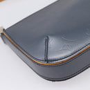 LOUIS VUITTON Monogram Mat Fowler Hand Bag Navy M55145 LV Auth 207018V-17