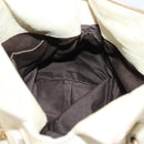Miu Miu Hand Bag Leather 2way Beige Gold Auth 207019V-25