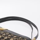 Christian Dior Trotter Canvas Shoulder Bag Navy Gold Auth 207020-10