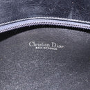 Christian Dior Trotter Canvas Shoulder Bag Navy Gold Auth 207020-19