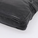 Miu Miu Shoulder Bag Leather Black Silver Auth 207021-10