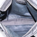 Miu Miu Shoulder Bag Leather Black Silver Auth 207021-20