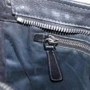 Miu Miu Shoulder Bag Leather Black Silver Auth 207021-23