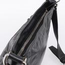 Miu Miu Shoulder Bag Leather Black Silver Auth 207021-6